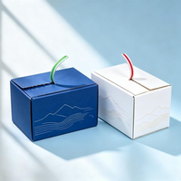 Boîtes d'emballage en carton rigide recyclables de fabrication industrielle, style fermeture éclair, pour sachets de thé aux fruits, impression de logo personnalisée, laminage mat