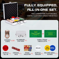 YH 100 pièces jetons de poker en céramique 10g 39mm jeu de jetons de poker de divertissement dénomination