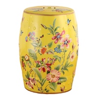 Tabouret en céramique peint à la main avec motif floral de style chinois traditionnel, marque OTY, décoration d'intérieur et d'extérieur pour le Nouvel An chinois