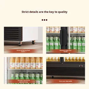 Vitrine réfrigérée commerciale pour boissons et aliments 400L+<span class=keywords><strong>600L</strong></span>, fabriquée en Chine - Product Image 2