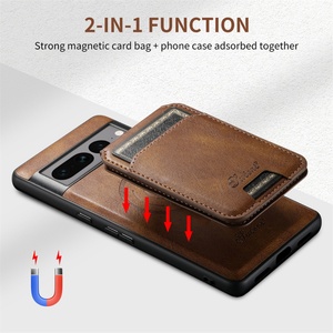 Étui portefeuille magnétique en cuir PU détachable pour Google Pixel 6 7 8 9 Pro XL/Pixel 6A 7A 8A – Coque de téléphone pour femmes et hommes - Product Image 2