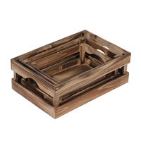 Fabricant professionnel fait à la main en gros palette en bois nourriture pas cher rustique décor à la maison boîte en bois cas de service stockage caisse en bois