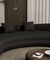 Ensemble de canapés de luxe personnalisés en bambou écologique pour salon moderne avec design de tête de lit