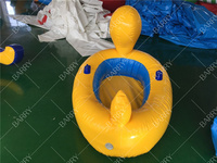 Bateau à rames d'eau gonflable Piscine Flotteur Bateaux Canard Chien Pingouin Jouet flottant pour enfants Amusement