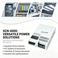 Alimentation à découpage industrielle OKEY 4000W réglable à sortie unique, entrée 110V/220V, sortie AC-DC 0-48V, courant élevé, efficacité >85%