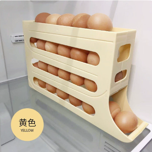 4단 자동 회전 계란 보관함 대용량 롤링 계란 랙 - Product Image 6