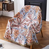 Manta de Jacquard Personalizada al por Mayor DaiRui, Manta de Tapicería con Borde de Flecos, Diseño Artístico Original, Directo de Fábrica