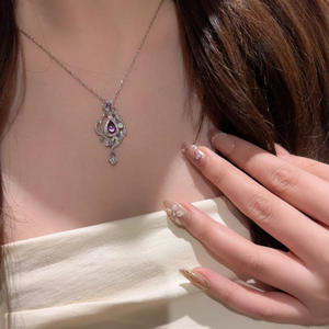 Collar de sobre personalizado CONJUNTO DE PLATA 925 cadenas de oro de 14K collar de perlas naturales con plata - Product Image 1