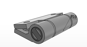 Charnière à ressort en aluminium K1181, ressort fermé, anodisé incolore, ressort de tension intégré - Product Image 4