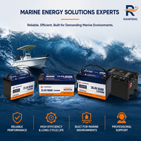 Batería Marina LiFePO4 de 51.2V 100Ah, Comunicación NMEA 2000, IP67 Impermeable, Batería de Litio para Barco Eléctrico