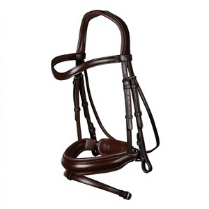 Bridon d'équitation en cuir artisanal de style anglais avec sangles réglables et contrôle sécurisé Modèle SULEMAN 0021 2x3x2m - Product Image 5