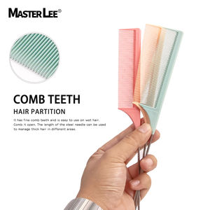 Accessori per parrucchieri colorati in lega di ABS per casa da parrucchiere in acciaio inossidabile pettine preciso per capelli - Product Image 5