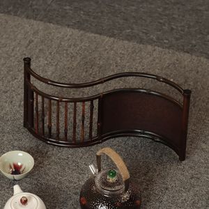 Chinese Style <b>Bamboo</b> <b>Screen</b> Rectangle Lacquered Handmade Tea Ceremony Decoration Garden Ornament Anji Origin - Product Image 4