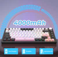Clavier mécanique de jeu filaire et sans fil GK82 à montage par joint, RGB, remplaçable à chaud, 75 %, avec logo personnalisé