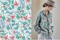 Nouvel arrivage de tissu tissé en lin ramie multicolore à motifs de fleurs 100% pur écologique et respirant pour les vêtements de nuit unis pour femmes