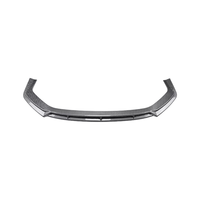 Lèvre de pare-chocs avant monobloc en ABS noir brillant et motif carbone compatible avec Audi A7 C8 S7 S Line 2019+