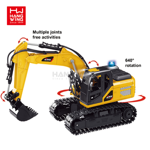 Hw 11ch RC Mô phỏng bánh xích máy xúc đồ chơi đồ chơi 1:18 xe tải xây dựng 2.4G theo dõi kỹ thuật máy xúc Xe Quà tặng tốt nhất - Product Image 2