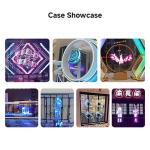 OEM ngoài trời 3D Hologram LED fan hiển thị quảng cáo thiết bị đơn/đôi bên núi cho ứng dụng trong nhà ánh sáng hộp tròn dấu hiệu - Product Image 6