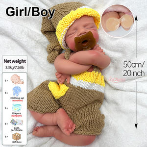 Fabrika Çıkışı Silikon Bebek Gerçekçi Yumuşak Silikon Açık Ağızlı Yeniden Doğmuş Bebekler 50 cm Pascale Erkek & Kız Satılık Noel Hediyeleri - Product Image 3