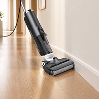 Cordon d'alimentation de 5 m, aspirateur à eau et à sec puissant de 450 W avec fonction d'auto-nettoyage pour le nettoyage des sols durs à la maison