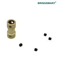 Accouplement BringSmart N20 accouplement à engrenage à contre-alésage à 180 degrés 4 vis pour fixer le mini accouplement d'arbre flexible de moteur à engrenages à courant continu N20