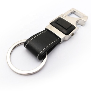 Factory Wholesale Promotional Blank Car <b>Key</b> <b>Ring</b> Sublimation Luxury PU Leather <b>Key</b> Chain <b>Custom</b> Logo Leather Keychain - Product Image 5