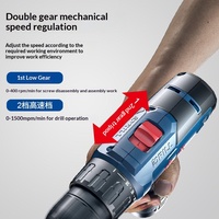 Taladro Atornillador Inalámbrico Dongcheng con Batería de Litio, Taladro de Impacto Recargable, Velocidad Variable Infinita, Modelo DCJZ para el Hogar, 6 Meses de Garantía