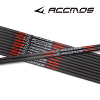 Flèches ACCMOS ID 4,2 mm 32 pouces 0,001 pouces, Spine 300-1500, carbone pur, pour arc recurve et tir à l'arc, chasse, bricolage