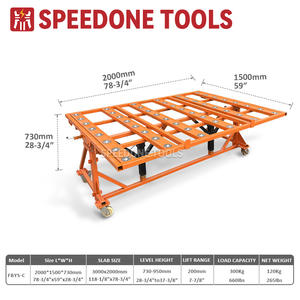 हॉट-सेलिंग पत्थर संगमरमर ले जाते हैं ट्रॉली, ग्रेनाइट पत्थर की गुड़िया और स्लैब हैंडलिंग परिवहन उपकरण पत्थर टर्निंग प्लेट ट्रांसपोर्टर - Product Image 4