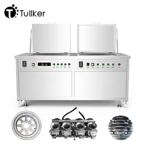 Dual Tank 61L Industry Ultrasonic Cleaner Rinsing Drying DPF Mold Engine Parts Oil Rust Degreasing Ultrasound Wash Machine