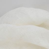 Tissu de brocart Jacquard respirant pour femmes 100% lin nouvelle technique tissée creuse lavée pour hauts respirants Textiles de maison