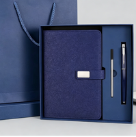 Articles cadeaux d'affaires promotionnels, carnet A5 en cuir, ensemble de journal, agenda de bureau personnalisé, ensemble de cadeaux d'entreprise avec stylo