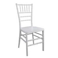 Chaises de mariage en gros : Chaises Chiavari blanches longues à dossier croisé en métal pour mariages, fournisseur chinois