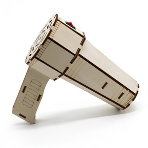Wooden <b>Hair</b> <b>Dryer</b> Model 150mm X 75mm X 160mm Diy Science Kit For Kids Education <b>Toy</b> - Product Image 4