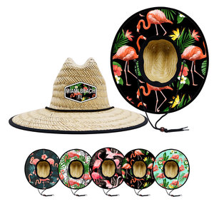 Cappello a Tesa Larga Miami Long Beach, Chapeau De Soleil, Palha Australiano, Sombrero Chino - Product Image 6
