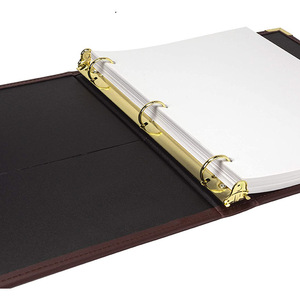 Custom Leather <strong>Binders</strong> 3 <strong>Ring</strong> Folders <strong>A3</strong> <strong>Binders</strong> - Product Image 4