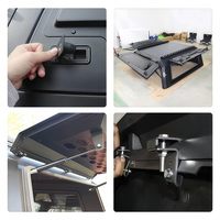 Vente en gros d'usine, couvre-caisse de camion pliable en alliage d'aluminium, hardtop, auvent pour Toyota HiLux REVO, coque de camping-car, hayon avec serrure