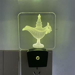 Led Smart <strong>Light</strong> <strong>Sensor</strong> Lovely Shape Eu/us Plug in Wall Lamp 3d Lamp Kids Bed Room <strong>Bathroom</strong> Toilet Stairs Night <strong>Light</strong> - Product Image 4