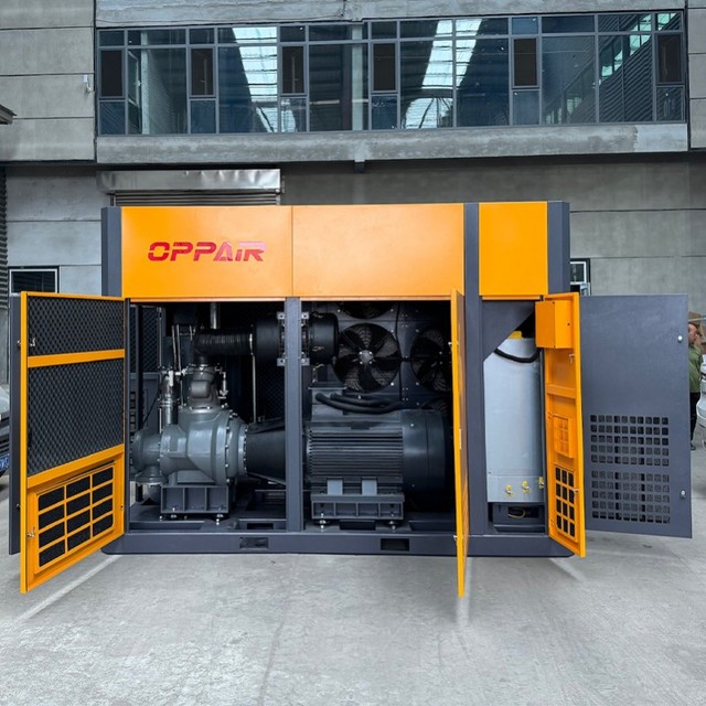 Top Sales 132Kw 175Hp Two Stage 0.4Mpa 0.5Mpa Low Pressure Screw Air Compressor 31.39M3/Min Compresores De Aire