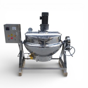 Marmite de cuisson industrielle 500L, semi-automatique, à chauffage électromagnétique, en acier inoxydable, avec agitateur planétaire - Product Image 3