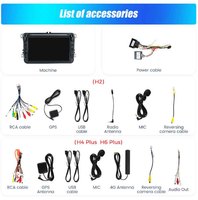 Autoradio 8 pouces pour VW avec écran tactile, récepteur radio AM/FM, prise en charge d'Android Auto, Carplay, charge USB, appels mains libres