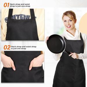 Delantales Promocionales Económicos al por Mayor con Correa Ajustable para el Cuello, para Regalos en Ferias Comerciales, Delantales Personalizados para Camareros de Restaurantes - Product Image 5