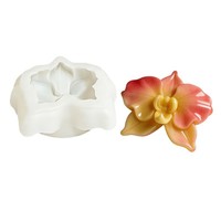 Neue Ideen Künstliche Phalaenopsis-Orchidee Aromatherapie-Kerze Silikon-Gel-Form Unregelmäßige Form Künstliche Blume Handgemachte Seife