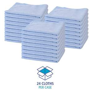 Paños de Limpieza de Microfibra Azules Boardwalk de 16x16, Secado Rápido, Paquete de 24, para Detallado de Automóviles, Material de Poliamida - Product Image 5