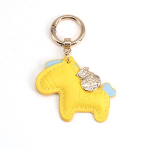 手工皮革定制动物马彩色光滑时尚个性钥匙扣礼品 - Product Image 2