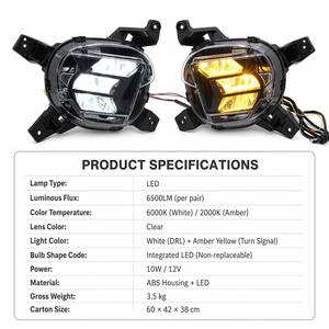 Luz Antiniebla LED de Alta Luminosidad con Doble Color, Luz de Circulación Diurna para Modificación de <span class=keywords><strong>Kia</strong></span> <span class=keywords><strong>Carens</strong></span> <span class=keywords><strong>2023</strong></span> - Product Image 4