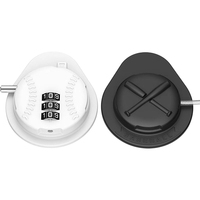 Serrure de sécurité à combinaison ovale en plastique ABS, câble en acier de 190 mm, serrure multi-usages pour porte de réfrigérateur, tiroir