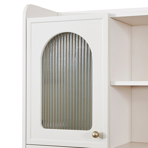 Mesa DE ORDENADOR DE OFICINA ecológica de madera maciza de almacenamiento cómodo de moda de Venta caliente con estantería - Product Image 5