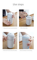 Humidificateur d'air portable USB Cleantrust pour voiture, mini humidificateur ultrasonique à brume froide pour le visage, avec bouteille pour ajouter de l'eau