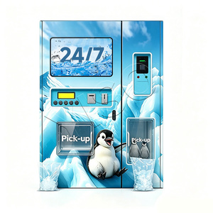 2-<b>in</b>-1 self-service ice and purified water combination vending machine with reverse osmosis filtration and pure water machine - Product Image 1